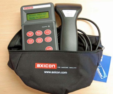 Axicon. Barcode verifiers / barcode checkers / ANSI and ISO grades. Axicon PV-1000 (PV-1072) series - mobile hand held verifier for retail barcodes. Lowest price at barcode.co.uk