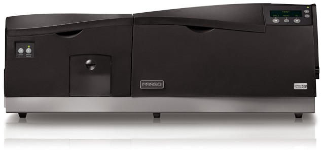 Fargo. Card printers / plastic ID cards. Fargo DTC550 colour card printers. Lowest price at barcode.co.uk