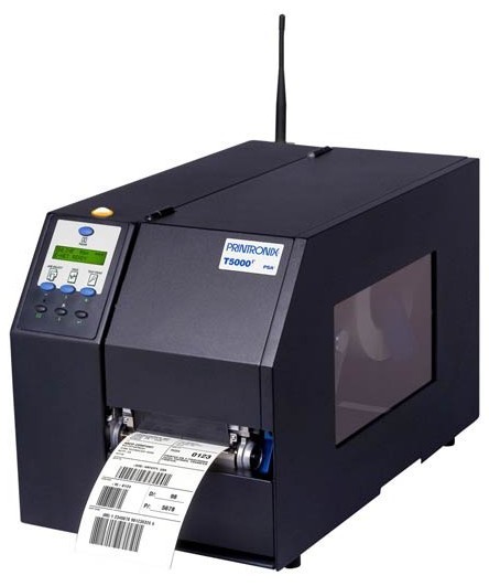 Printronix. High end (industrial) printers. Printronix T5000r (T5208r / T5308r) 8.5 inch wide thermal barcode label printer. Lowest price at barcode.co.uk