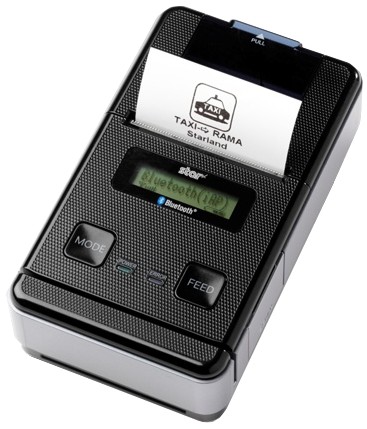 Star Micronics. Mobile (on the move) portable belt thermal label printers. Star Micronics SM-S220i portable printer (battery powered) Apple MFi / IOS / Android / etc. Bluetooth (SPP) and RS232 serial. Lowest price at barcode.co.uk