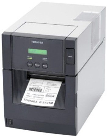 Toshiba TEC. High end (industrial) thermal label printers. Toshiba TEC B-SA4TM (B-SA4) 203 dpi / 300 dpi metal case thermal label printer. Lowest price at barcode.co.uk