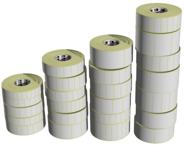 Zebra (Eltron). Labels / blank pre-cut rolls with gaps (for thermal label printers). Zebra Z-Perform 1000D direct thermal self-adhesive paper labels for desktop label printer. Sticky labels on rolls. Lowest price at barcode.co.uk