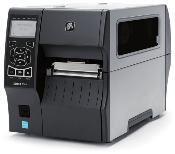 Zebra (Eltron). Midrange (workhorse) thermal label printers. Zebra ZT400 series (Zebra ZT410) 4 inch adhesive label printer (thermal transfer and direct thermal) 203 dpi / 300 dpi / 600 dpi. Lowest price at barcode.co.uk