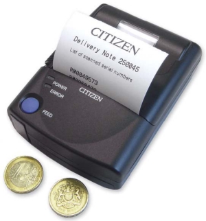 Citizen. Desktop (medium duty) printers. Citizen PD22 mobile thermal label / receipt / ticket printer. Lowest price at barcode.co.uk