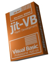 CIAX. Barcode printing software for Windows / label design software. JIT-VB for Microsoft Visual Basic 4, 5, 6, VB.Net. Includes barcode fonts; Code 128, Code 39, EAN-128, EAN-13, etc.. Lowest price at barcode.co.uk
