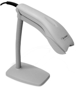 PSC. Long range hand held laser bar code readers / scanners. PSC QuickScan 1000 han held laser scanner. Lowest price at barcode.co.uk