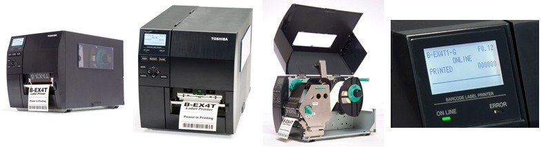 TEC. High end (industrial) printers. Toshiba TEC B-EX4T1 thermal transfer / direct thermal industrial barcode label printer. Lowest price at barcode.co.uk
