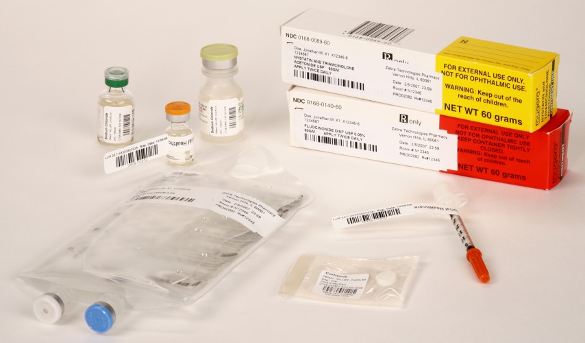 Zebra (Eltron). Labels / blank pre-cut rolls with gaps (for thermal label printers). Zebra 8000T Cryocool (cryogenic / cryo labels) plastic polypropylene labels with extreme low temperature permanent adhesive. Lowest price at barcode.co.uk